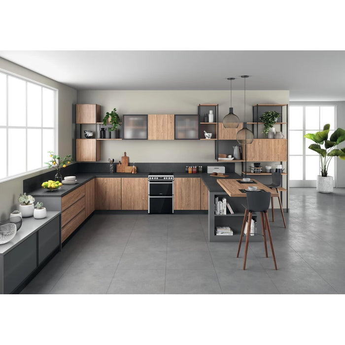 Hotpoint 60CM Electric Freestanding Double Cooker - Inox | HDM67V8D2CX/UK