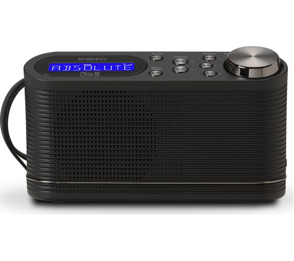 ROBERTS PLAY10 Portable DAB+/FM Radio - Black | X-PLAY10