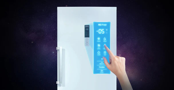 POWERPOINT Hybrid 380L Freezer (or Fridge) - Inox - 185x71cm |  P1271185MFZIN