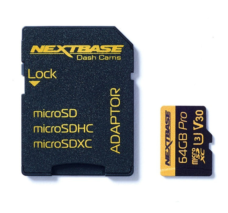 Nextbase 64GB U3 Micro SD Memory Card - with Adapter | NBDVRS2SD64GBU3