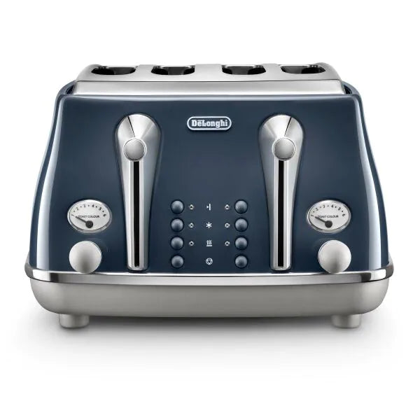 Delonghi Icona Capitals 4 Slice Toaster - Blue | CTOC4003BL