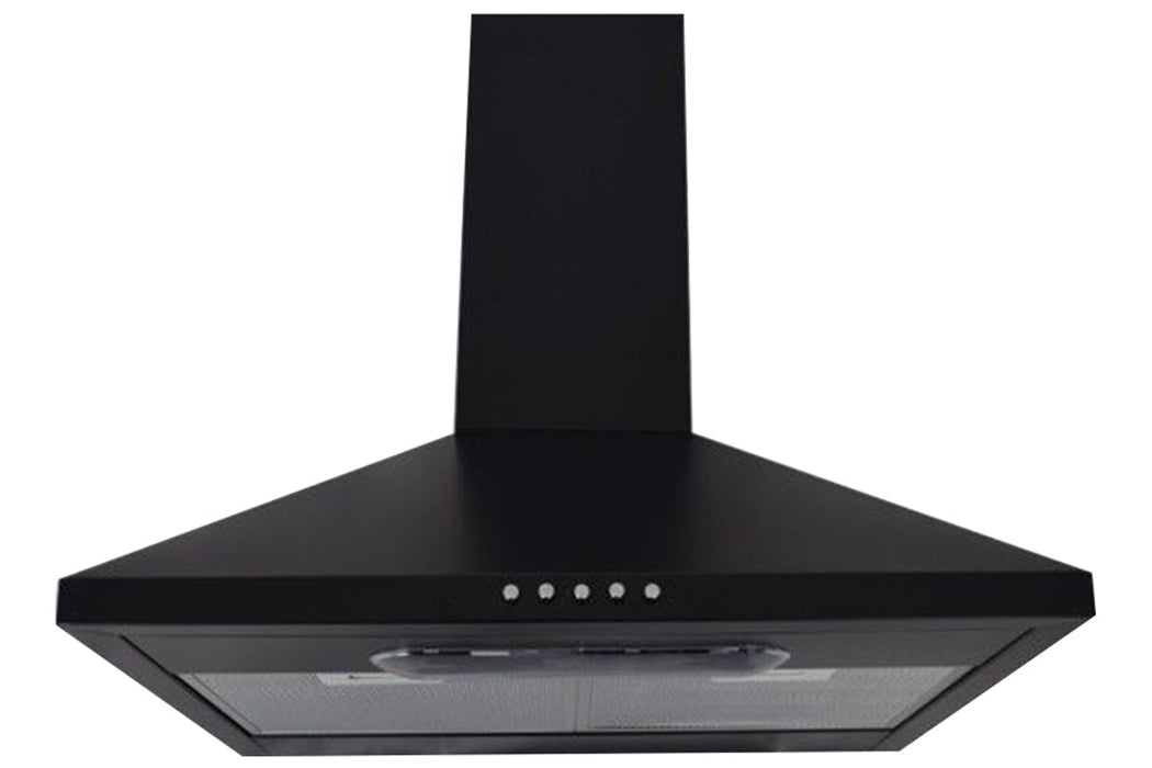 LUXAIR 60cm Budget Chimney Cooker Hood in Black | LA-60-DELTA-STD-BLK