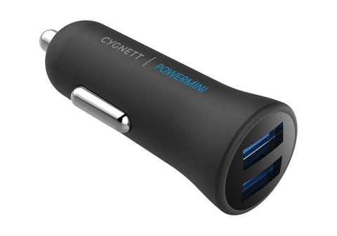 CYGNETT POWERMINI 2.4 DUAL USB CAR CHARGER BLACK