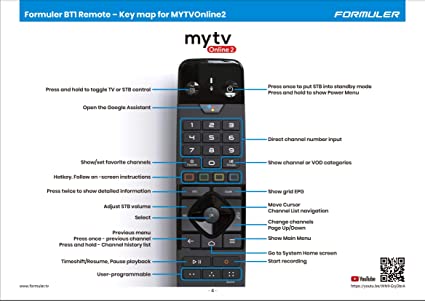 Formuler Remote Controle Bluetooth Voice Remote | GTV-BT1