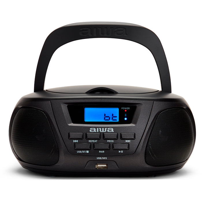 AIWA Portable Boombox with Bluetooth - Black | 897920