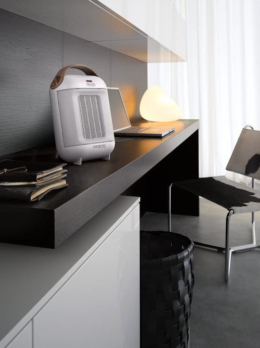 De'Longhi Capsule Ceramic Fan Heater, White | HFX30C18IW