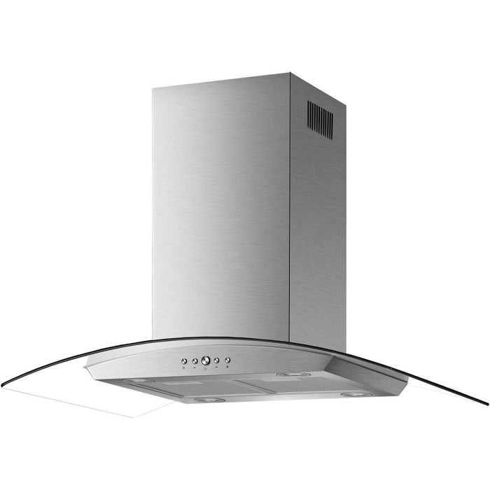 CULINA Island Cooker Hood - Stainless Steel & Glass | ISLA90SS