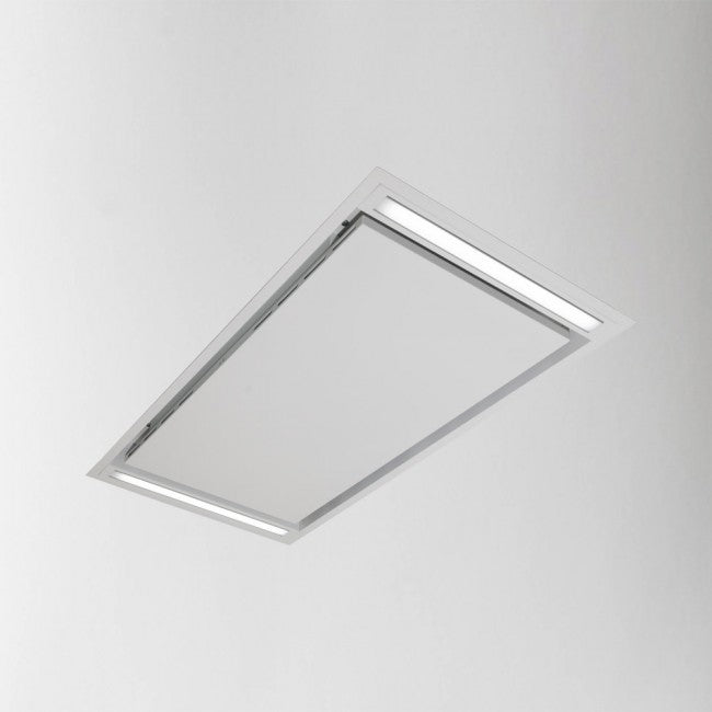 LUXAIR Mille - 100cm x 50cm - Brushless Motor Ceiling Hood in White | LA-100-MILLE-SM-WHT