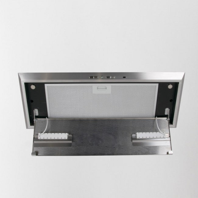 LUXAIR 86cm Premium Canopy Hood in Stainless Steel, 2 x LED Strip Lights, Soft Touch Controls | LA-86-CAN-LUX-SS-PLUS