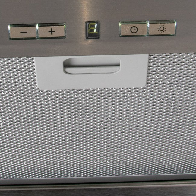 LUXAIR 86cm Premium Canopy Hood in Stainless Steel, 2 x LED Strip Lights, Soft Touch Controls | LA-86-CAN-LUX-SS-PLUS