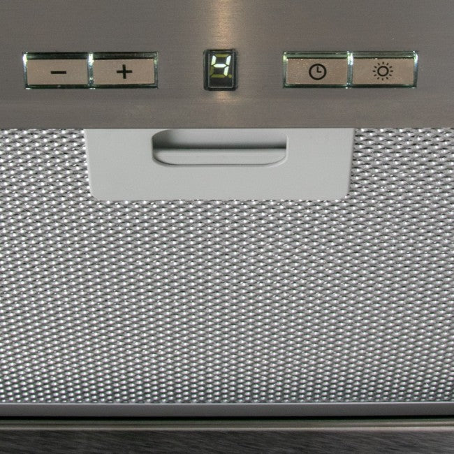 LUXAIR 86cm Premium Canopy Hood in Stainless Steel, 2 x LED Strip Lights, Soft Touch Controls | LA-86-CAN-LUX-SS-PLUS