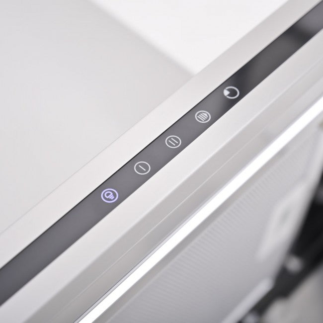 LUXAIR 90cm Premium Slimline Cooker Hood with Black Glass Door, Touch Controls in Stainless Steel | LA-90-LINEA-SS