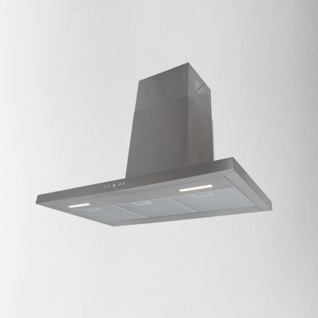 LUXAIR 90cm Slimline Flat Cooker Hood with Brushless Motor & Colour Changing LED's in Stainless Steel | LA-90-MODA-SS