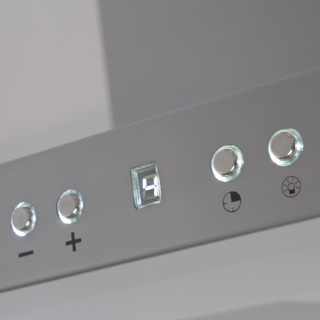 LUXAIR 90cm Slimline Flat Cooker Hood with Brushless Motor & Colour Changing LED's in Stainless Steel | LA-90-MODA-SS
