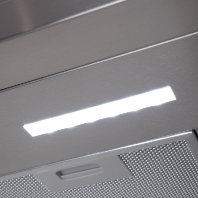 LUXAIR 90cm Slimline Flat Cooker Hood with Brushless Motor & Colour Changing LED's in Stainless Steel | LA-90-MODA-SS