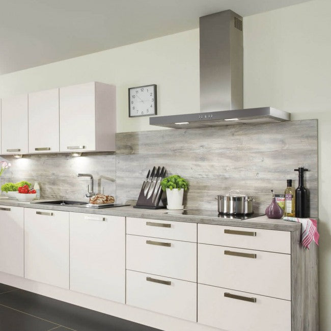 LUXAIR 90cm Slimline Flat Cooker Hood with Brushless Motor & Colour Changing LED's in Stainless Steel | LA-90-MODA-SS