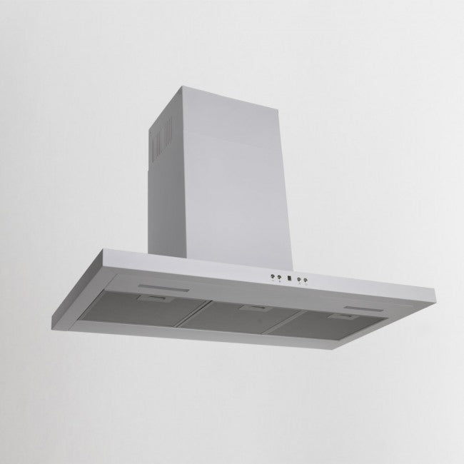 LUXAIR 80cm Slimline Flat Cooker Hood with Brushless Motor & Colour Changing LED's in White | LA-80-MODA-WHT