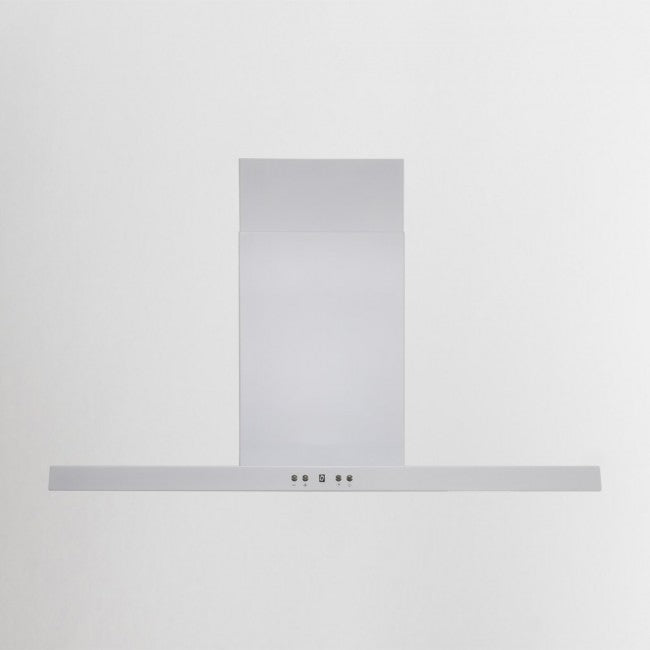 LUXAIR 80cm Slimline Flat Cooker Hood with Brushless Motor & Colour Changing LED's in White | LA-80-MODA-WHT