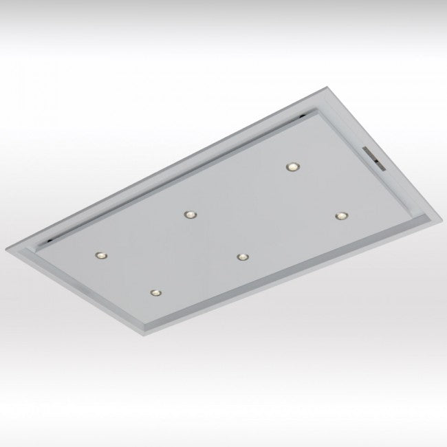 LUXAIR 90cm x 50cm Premium Ceiling Cooker Hood with Wall Mounted External Motor in Gloss White | LA-90-ANZI-EXT-WHT