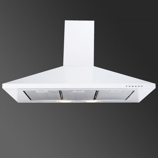 LUXAIR 90cm Premium Chimney Cooker Hood in Gloss White | LA-90-STD-WH