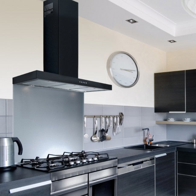 Luxair 100cm Cooker Hood - Flat - Black | LA-100-FLT-BLK