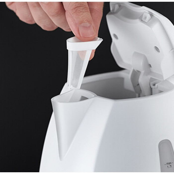 Russell Hobbs Textures Plastic Kettle, White | 21270