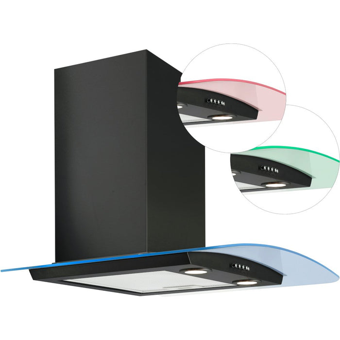CULINA 90cm Chimney Cooker Hood - Stainless / Black| UBLED90/BK