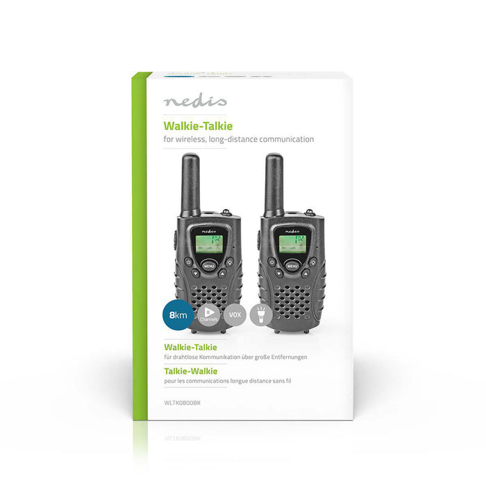 NEDIS Walkie Talkie Set 8km Range 8 Channels | 309726