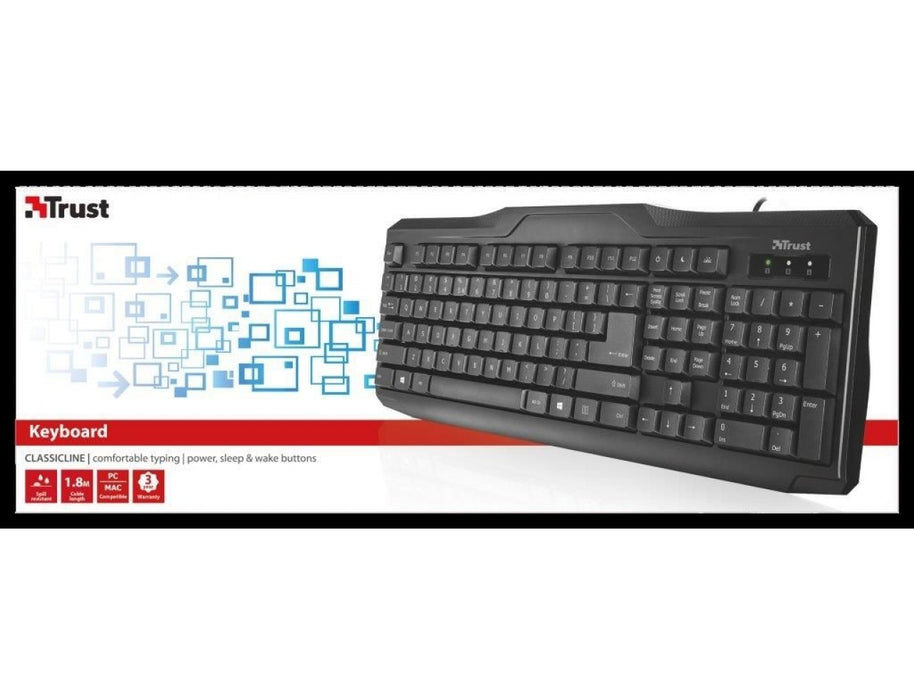 TRUST Spill Resistant Keyboard | T20623