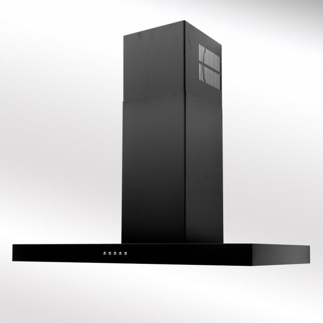 Luxair 100cm Cooker Hood - Flat - Black | LA-100-FLT-BLK