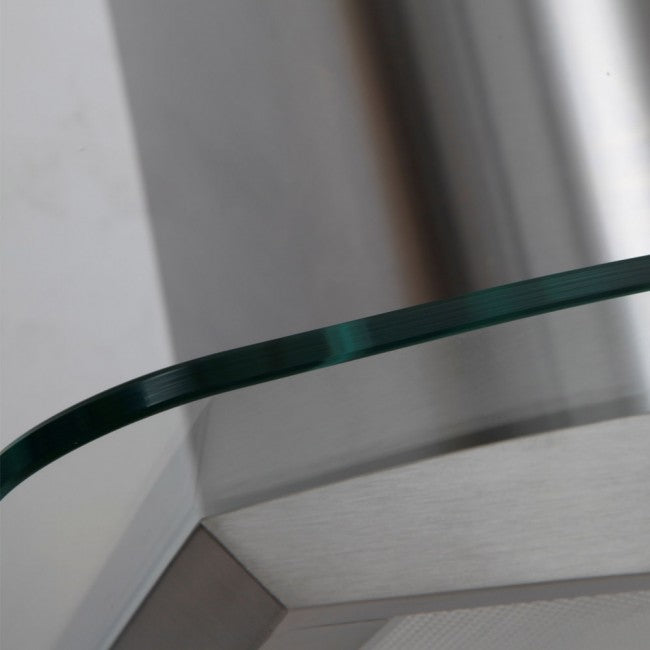 Luxair 100cm Curved Glass Cooker Hoods Stainless Steel | LA-100-CVD-GL-SS