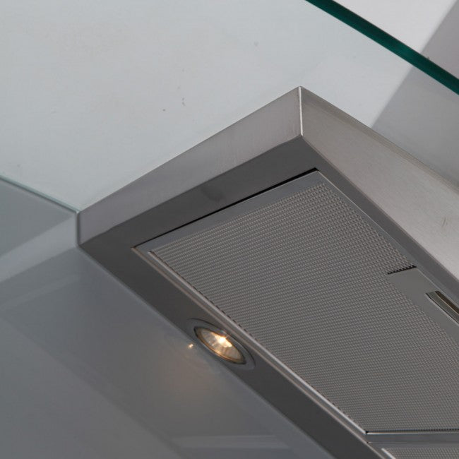 Luxair 100cm Curved Glass Cooker Hoods Stainless Steel | LA-100-CVD-GL-SS