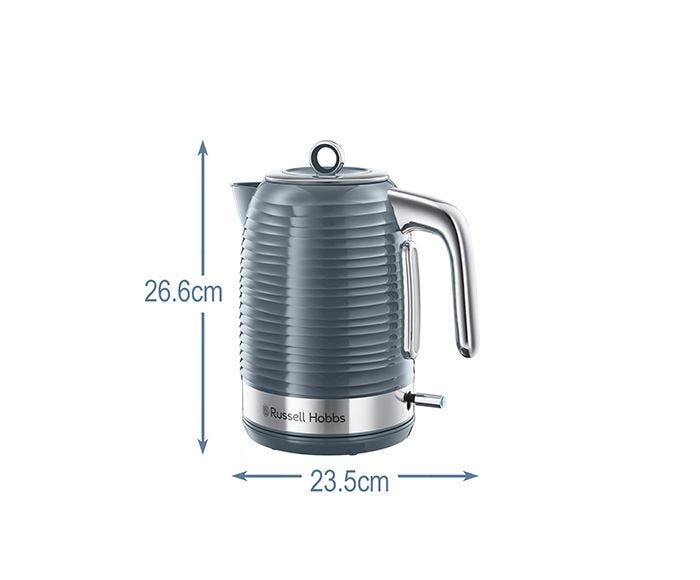 RUSSELL HOBBS INSPIRE GREY KETTLE RAPID BOIL 3KW | 24363
