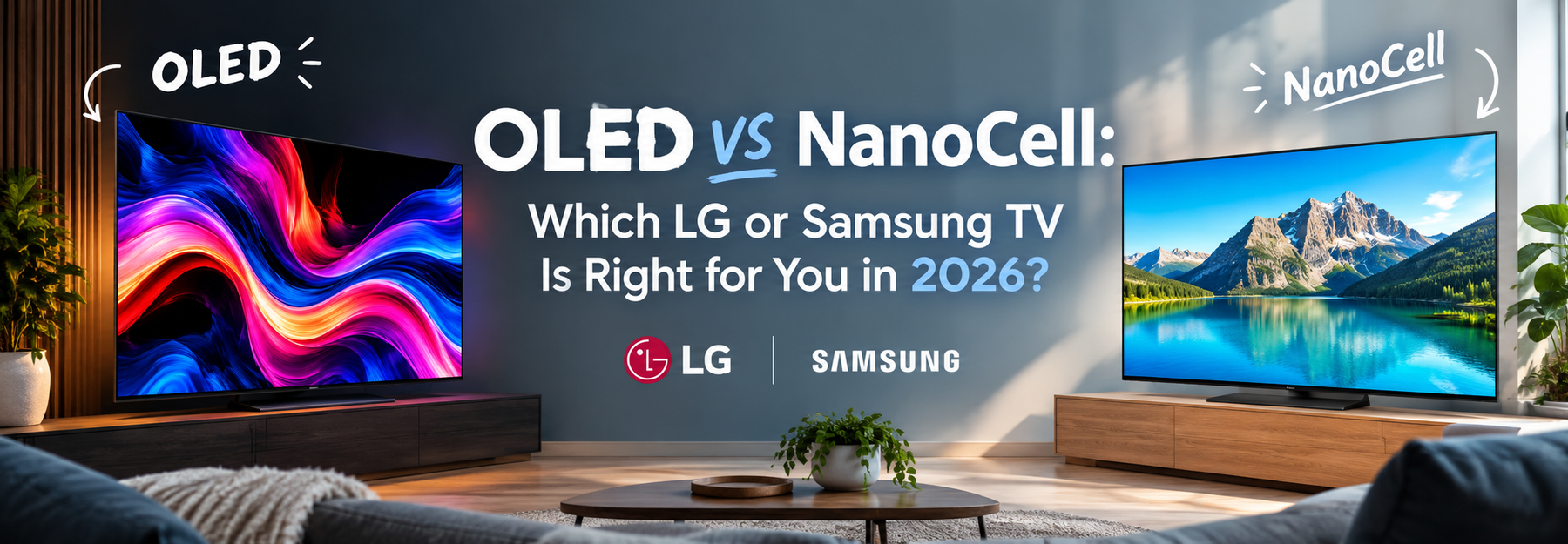 OLED vs NanoCell: Which LG or Samsung TV Is Right for You in 2026?