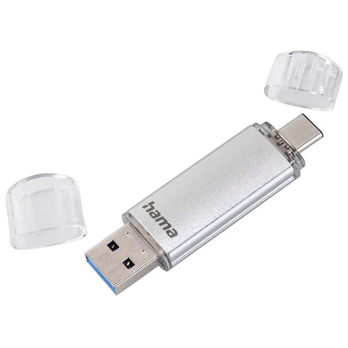 Hama C-Laeta USB Stick, USB-C USB 3.1/3.0, 128 GB, 40 MB/s - Silver | 414878