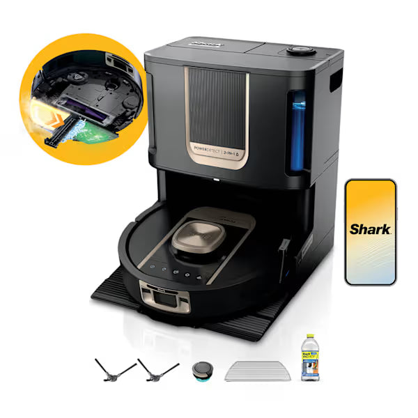 Shark ThermaCharged PowerDetect Wet and Dry Robot Vacuum - Black | RV2900XEUK