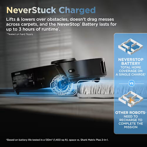 Shark ThermaCharged PowerDetect Wet and Dry Robot Vacuum - Black | RV2900XEUK