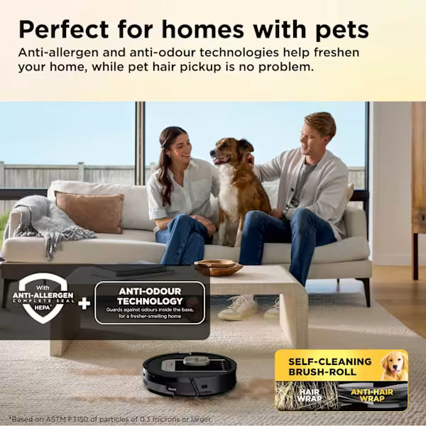Shark ThermaCharged PowerDetect Wet and Dry Robot Vacuum - Black | RV2900XEUK