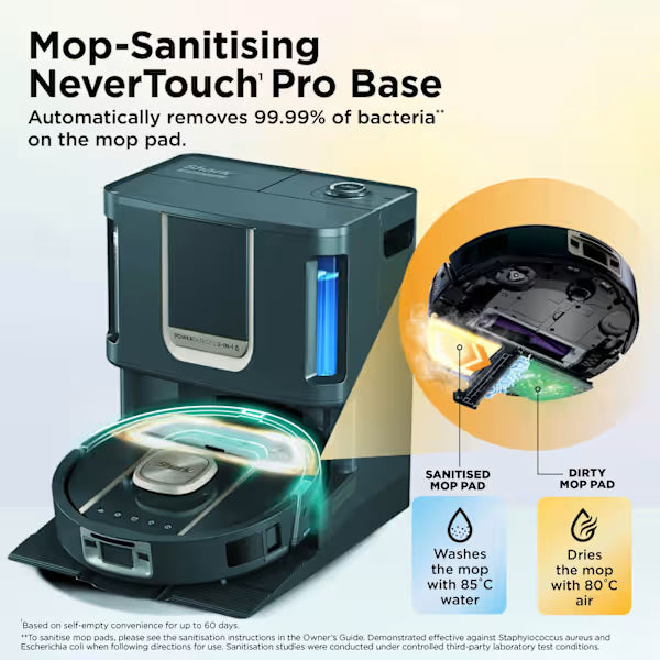 Shark ThermaCharged PowerDetect Wet and Dry Robot Vacuum - Black | RV2900XEUK
