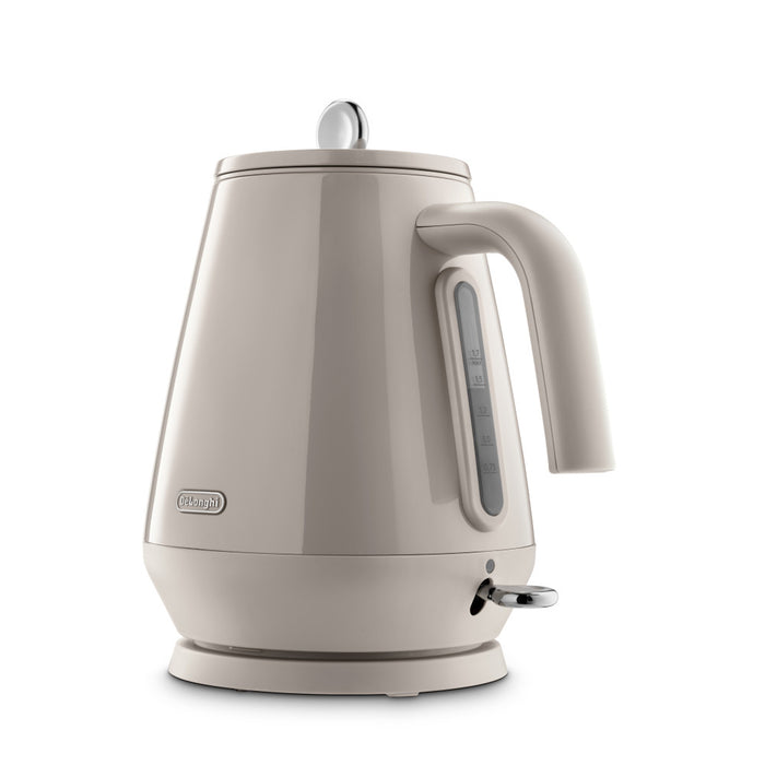 DeLonghi Eclettica Rapid Boil Kettle - Beige | KBY3001.BG