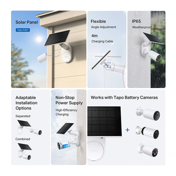 TP-Link Tapo A201 Solar Panel for Tapo Battery Security Cameras | TAPO A201