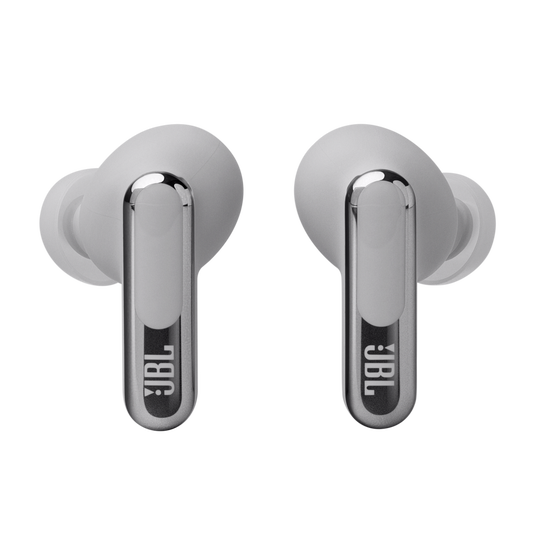 JBL Live Beam 3 True Wireless Noise-Cancelling Earbuds - Silver | JBLLIVEBEAM3SIL
