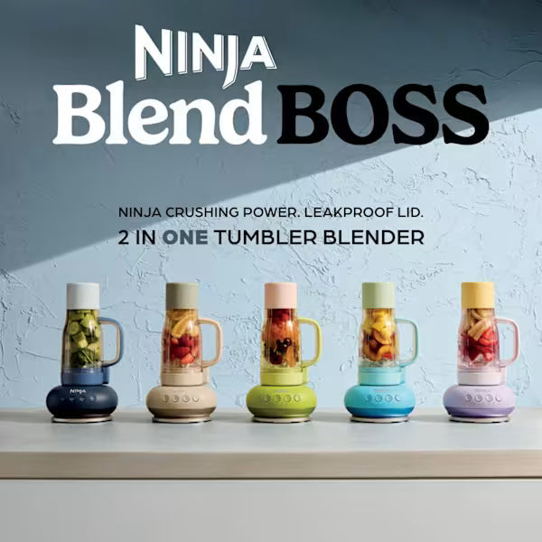 Ninja BlendBoss 710ml Tumbler Blender - Cyberspace Blue | DB351UKCY