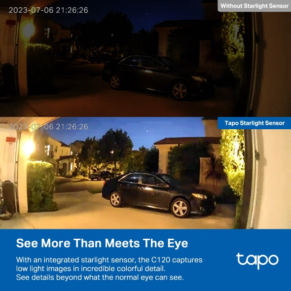 TP Link TAPOC120 Indoor/Outdoor Wi-Fi Home CAMERA || TAPO C120