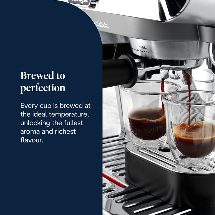 Delonghi La Specialista Arte Compact Manual Bean to Cup Coffee Machine with Cold Brew || EC9255.M