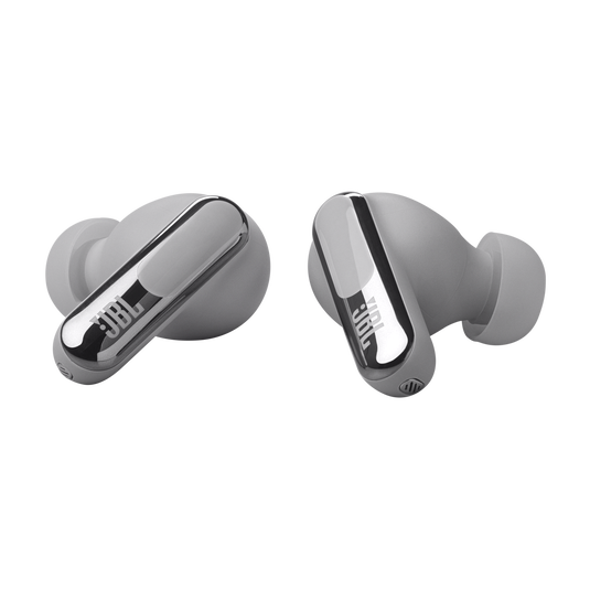 JBL Live Beam 3 True Wireless Noise-Cancelling Earbuds - Silver | JBLLIVEBEAM3SIL
