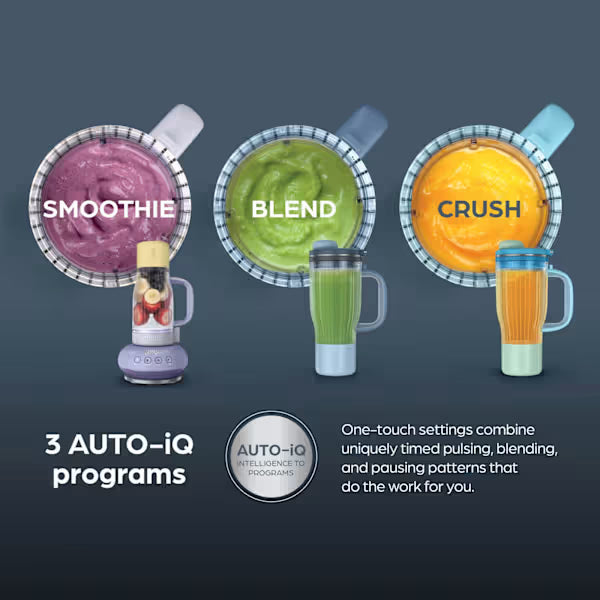 Ninja BlendBoss 710ml Tumbler Blender - Cyberspace Blue | DB351UKCY