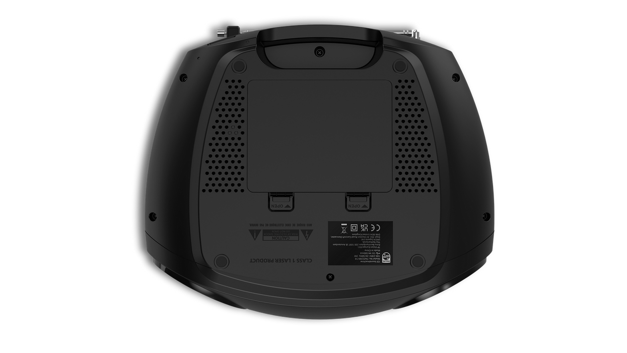 Philips CD Soundmachine Boombox with Cassette, FM Radio, Bluetooth and USB - Black | TAZ2200/10