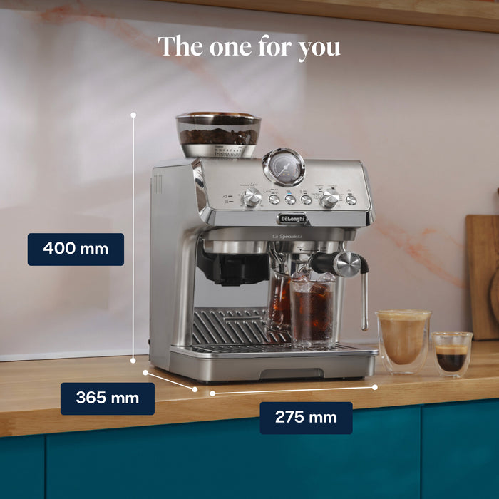 Delonghi La Specialista Arte Compact Manual Bean to Cup Coffee Machine with Cold Brew || EC9255.M