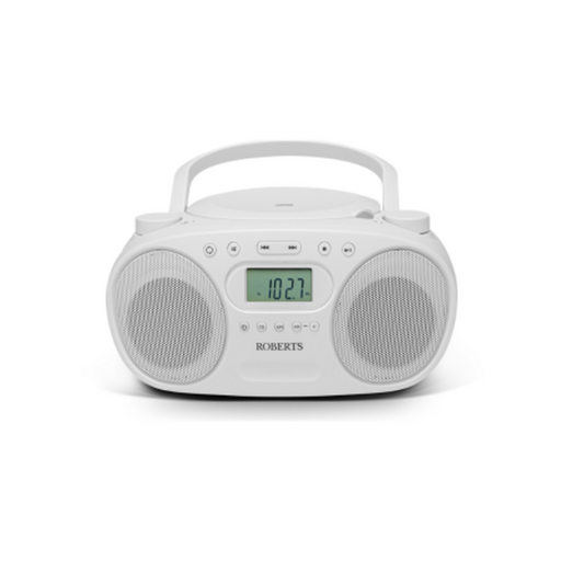 Roberts – ZoomBox FM CD Boombox - White | 500003569